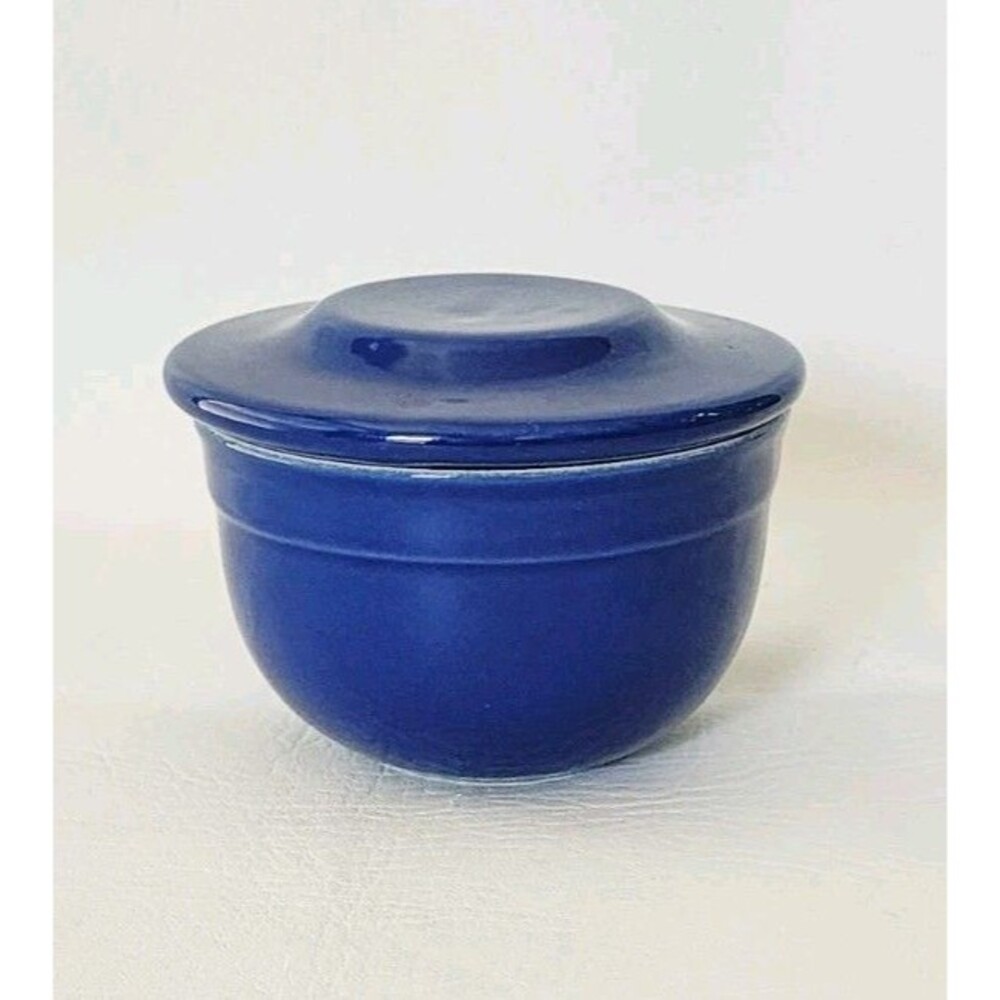 Emile Henry Butter Keeper Pot 86.10 Colbat Blue Made In French